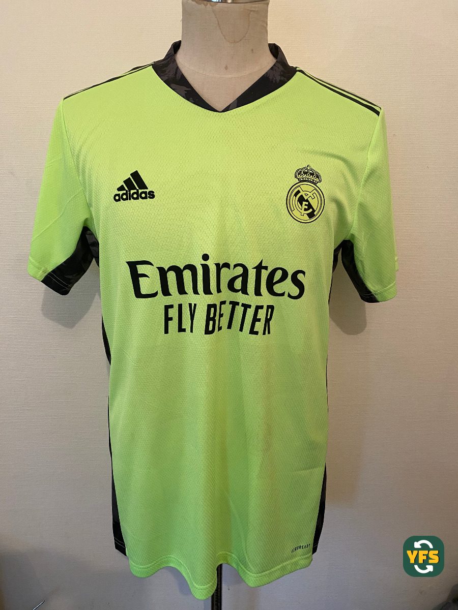 Real Madrid 2020-2021 Goalkeeper Issued Adidas courtois - YourFootballShirt - Photo 1