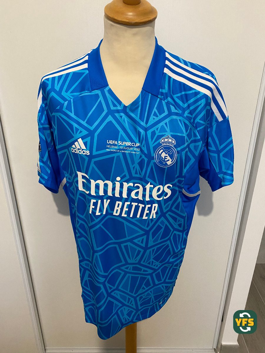 Real Madrid 2022-2023 Goalkeeper Issued Adidas courtois - YourFootballShirt - Photo 1