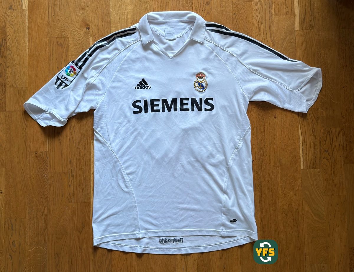 Real Madrid 2005-2006 Home Store Version Adidas Beckham - YourFootballShirt - Photo 1