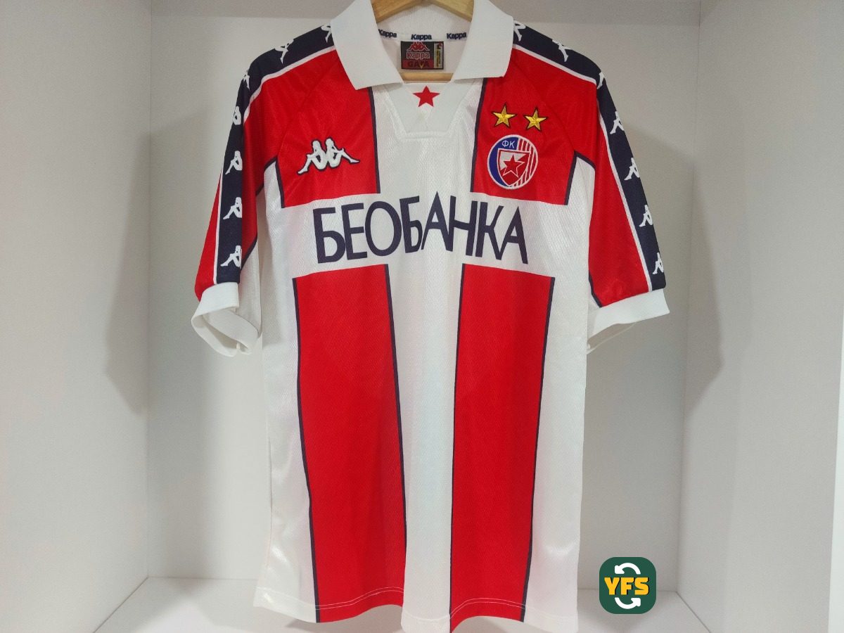 Red Star Belgrade 1996-1997 Home Store Version Kappa - YourFootballShirt - Photo 1