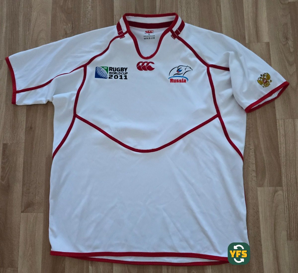 Russia World Cup Rugby 2010-2011 Home Store Version Canterbury - YourFootballShirt - Photo 1