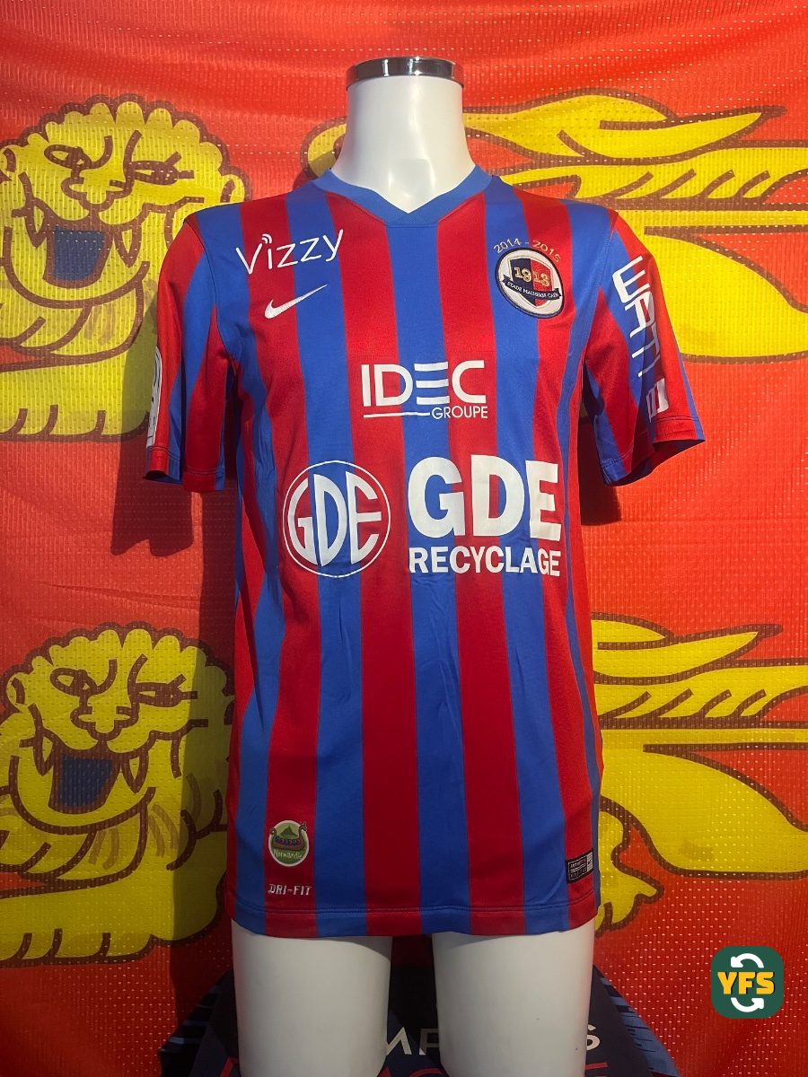 SM Caen 2014-2015 Home Pro Version Nike Feret - YourFootballShirt - Photo 1