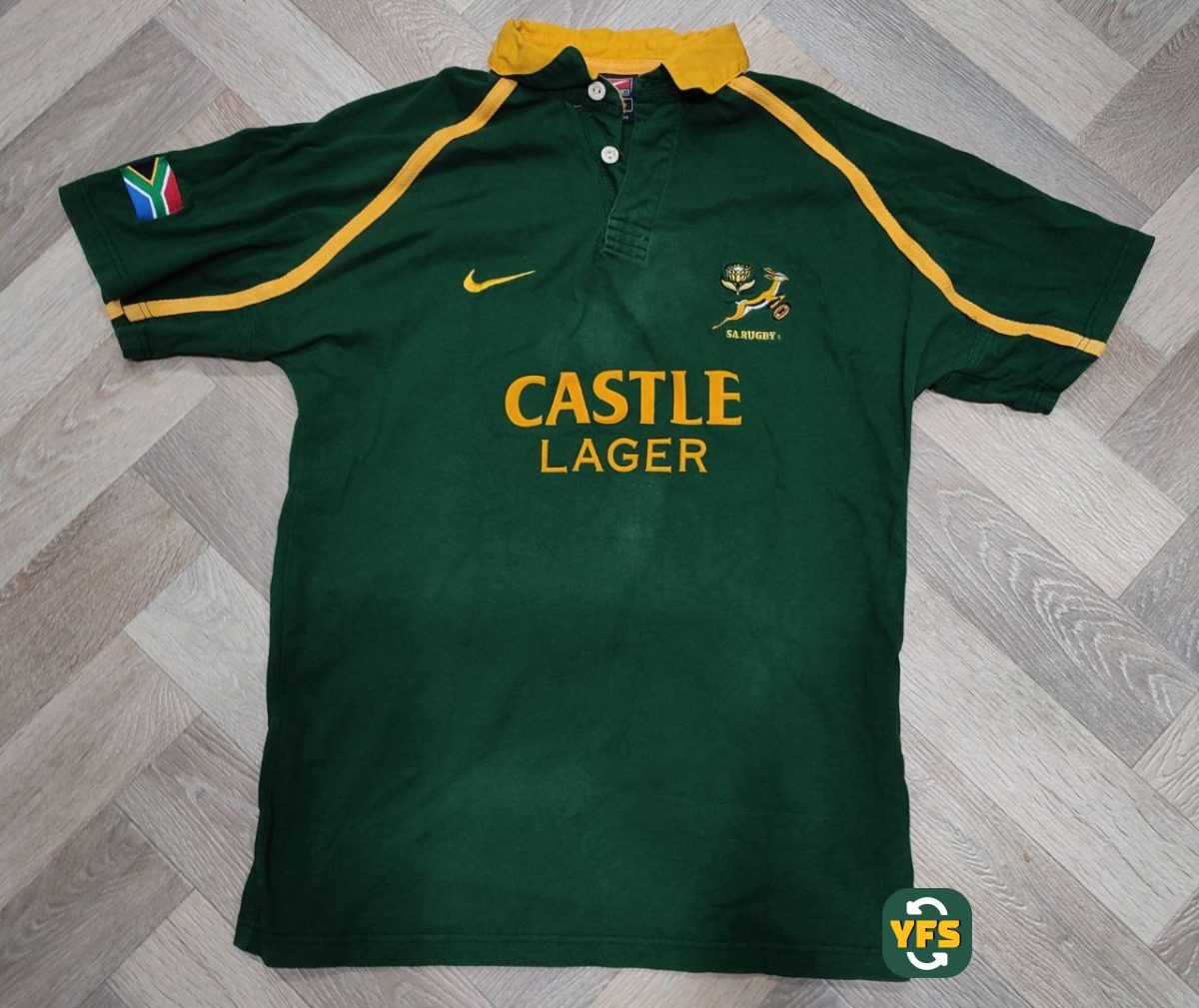 South Africa Rugby Springboks 2001-2002 Home Store Version Nike - YourFootballShirt - Photo 1