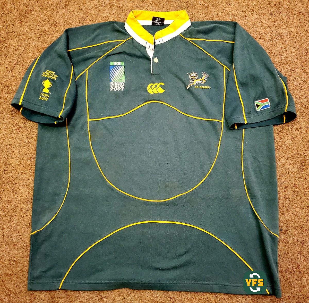 South Africa Rugby Springboks 2006-2007 Home Store Version Canterbury - YourFootballShirt - Photo 1