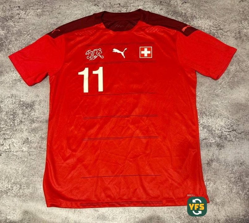 Switzerland 2020-2021 Home Issued Puma Vargas - YourFootballShirt - Photo 1