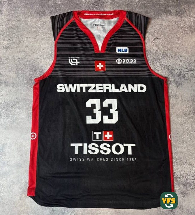 Switzerland 2023-2024 Home Issued Tissot Austin Ouko - YourFootballShirt - Photo 1