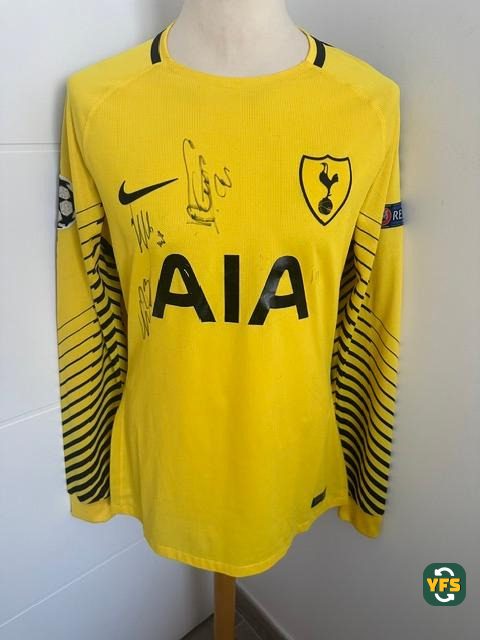 Tottenham Hotspurs 2017-2018 Goalkeeper Issued Nike lloris - YourFootballShirt - Photo 1