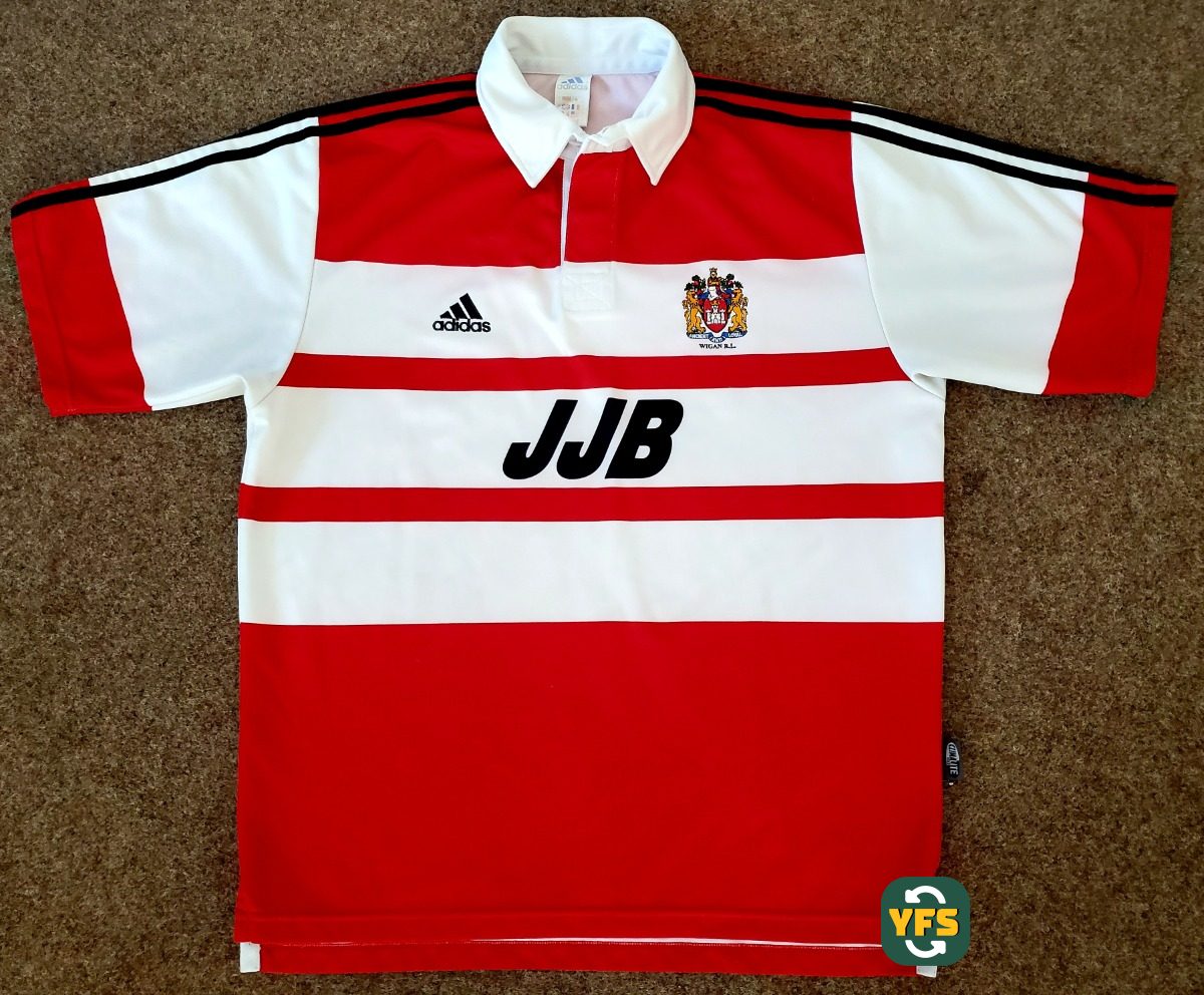 Wigan Warriors Rugby League 2000-2001 Home Store Version Adidas - YourFootballShirt - Photo 1