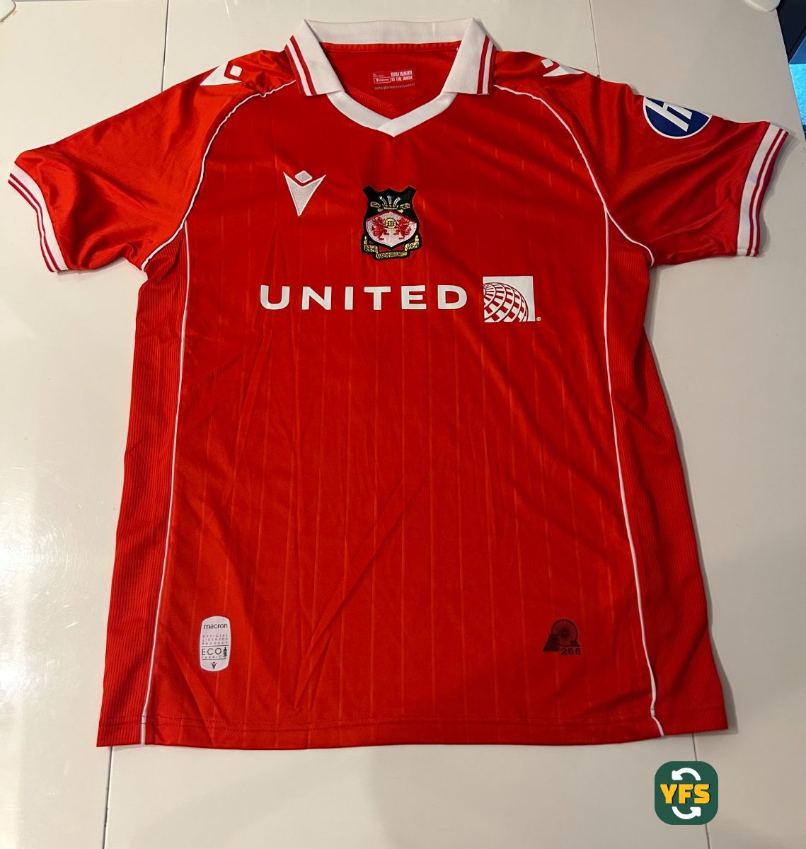 Wrexham 2025-2026 Home Store Version Macron - YourFootballShirt