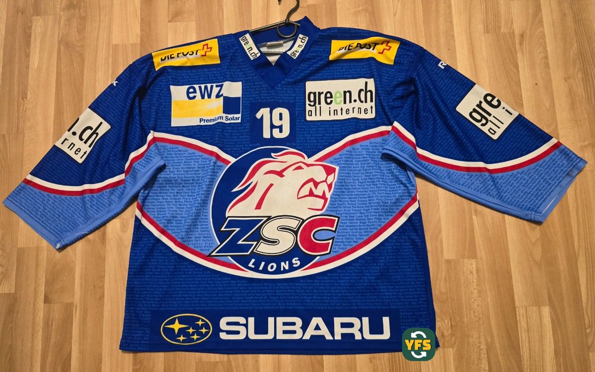 ZSC Lions 2003-2004 Home Issued Ochsner Bohonos - YourFootballShirt - Photo 1