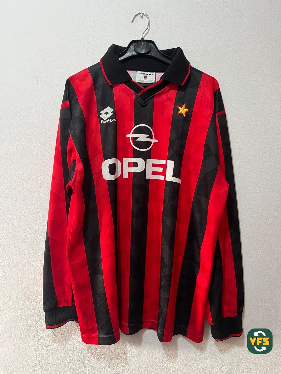 Ac milan 1995-1996 Home Store Version Lotto - YourFootballShirt - Photo 1