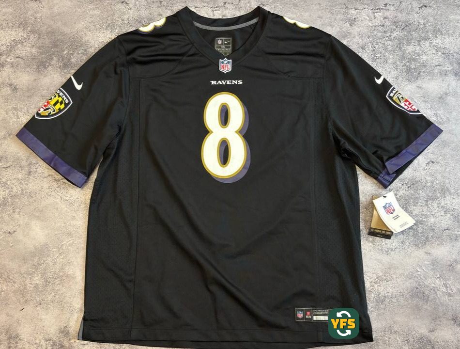 Baltimore Ravens 2023-2024 Home Store Version Nike Lamar Jackson - YourFootballShirt - Photo 1
