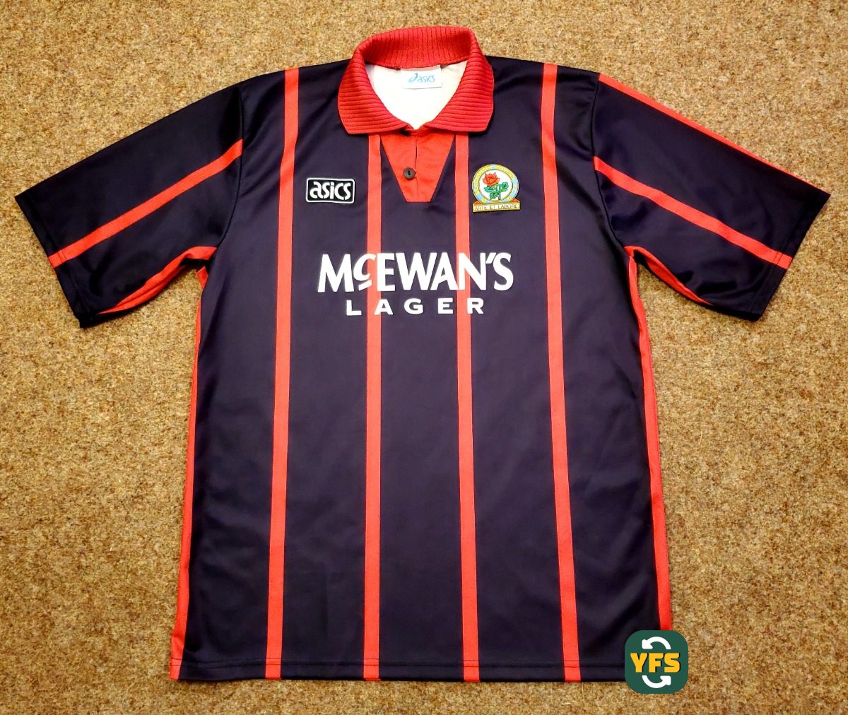 Blackburn Rovers 1994-1995 Away Store Version Asics - YourFootballShirt - Photo 1