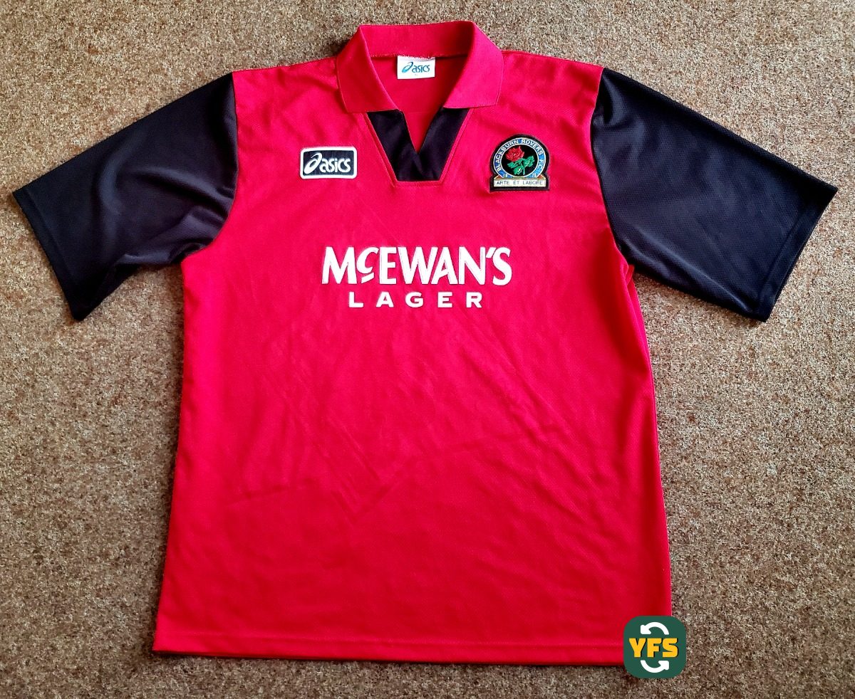 Blackburn Rovers 1995-1996 Away Store Version Asics - YourFootballShirt - Photo 1