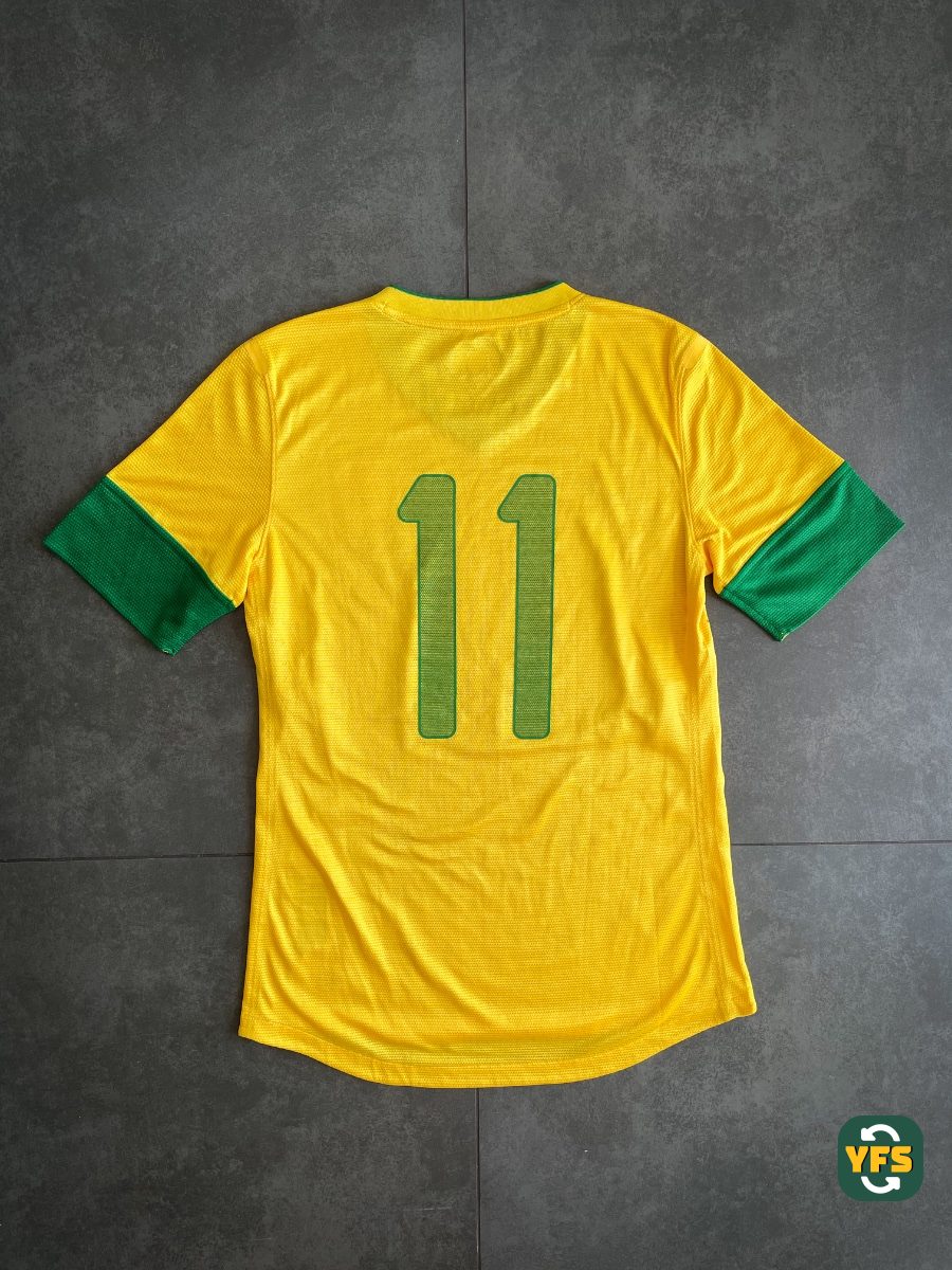 Brazil 2012-2013 Home Match Worn Nike NEYMAR JR - YourFootballShirt - Photo 1