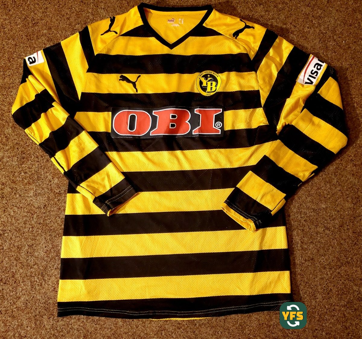 BSC Young Boys 2008-2009 Home Pro Version Puma - YourFootballShirt - Photo 1