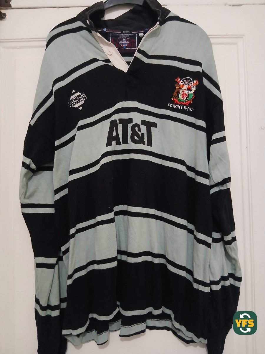 Cardiff RFC 1993-1994 Home Store Version coton Oxford - YourFootballShirt - Photo 1