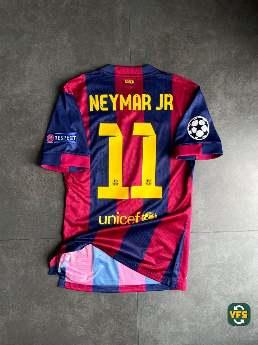 FC Barcelona 2014-2015 Home Issued Nike NEYMAR JR - YourFootballShirt - Photo 1
