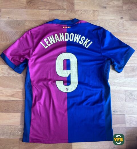 FC Barcelona 2024-2025 Home Lewandowski #9