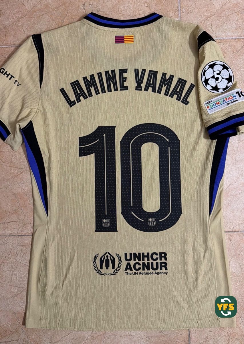 FC Barcelona 2025-2026 Away Issued Nike Lamine Yamal - YourFootballShirt - Photo 1