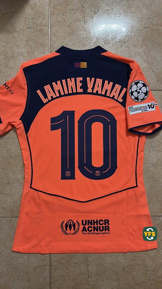 FC Barcelona 2025-2026 Away Issued Nike Lamine Yamal - YourFootballShirt - Photo 1