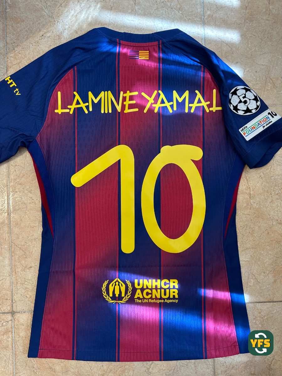 FC Barcelona 2025-2026 Home Issued Nike Lamine Yamal - YourFootballShirt - Photo 1