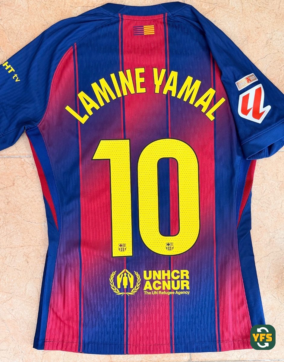 FC Barcelona 2025-2026 Home Issued Nike Lamine Yamal - YourFootballShirt - Photo 1