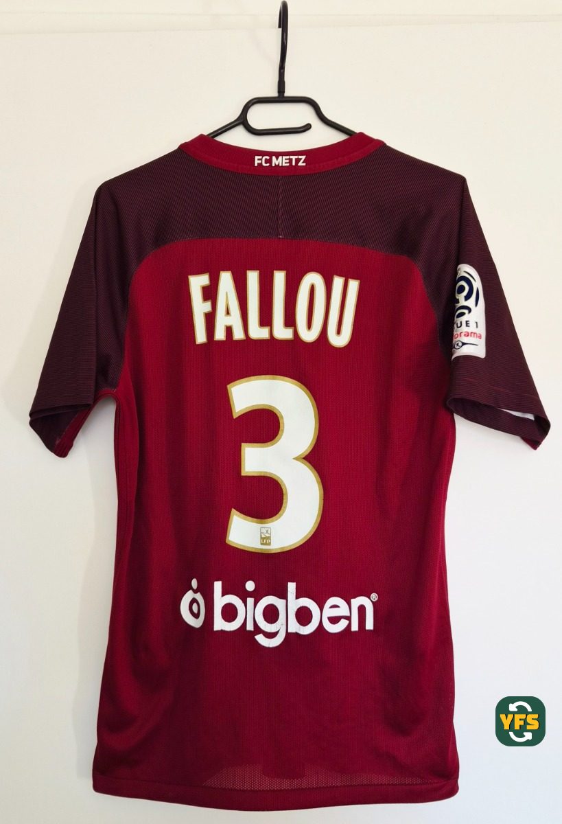 FC Metz 2017-2018 Home Store Version Nike Fallou Diagne - YourFootballShirt - Photo 1