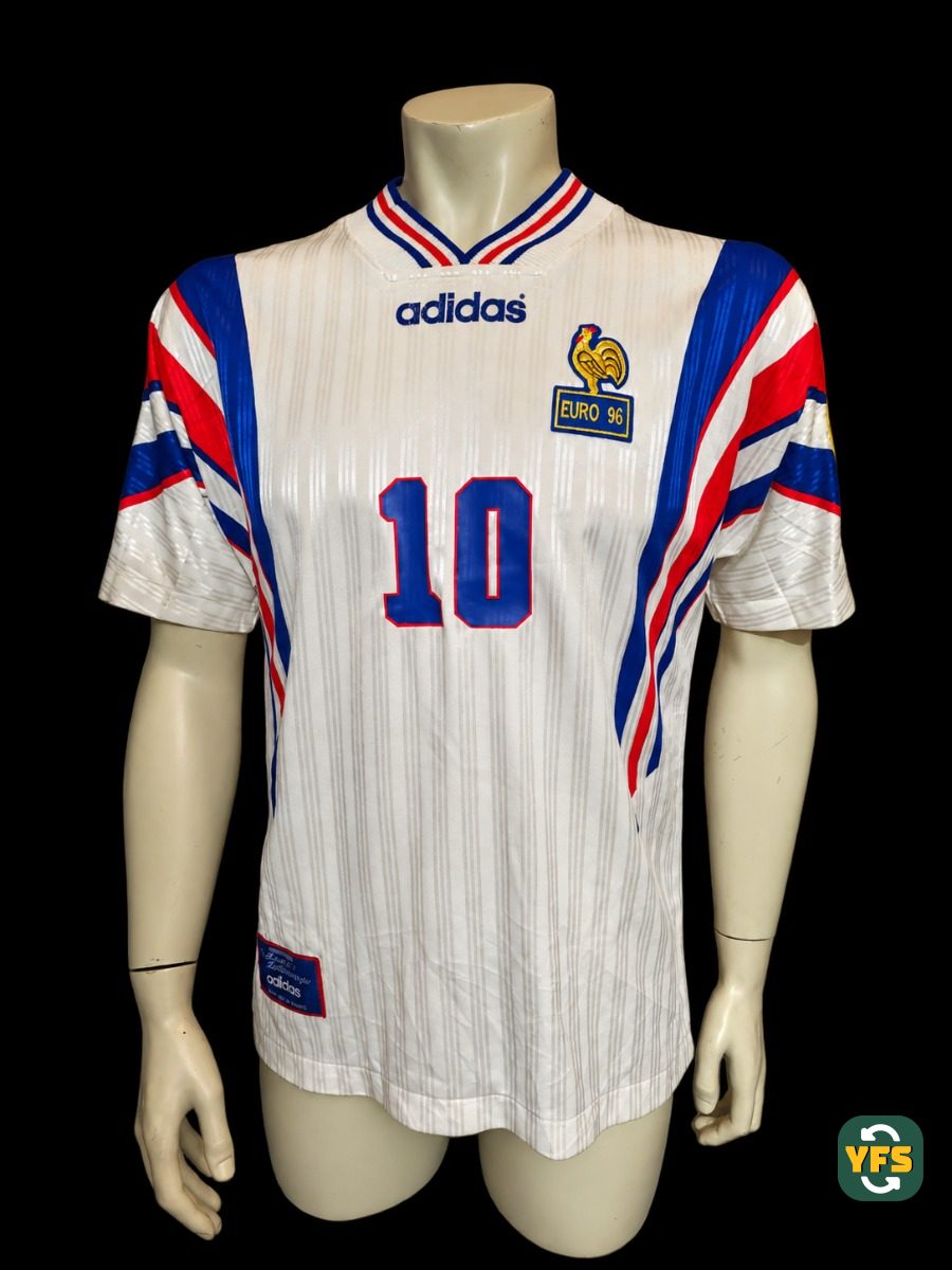 France 1996-1997 Home Store Version Adidas Zidane - YourFootballShirt - Photo 1