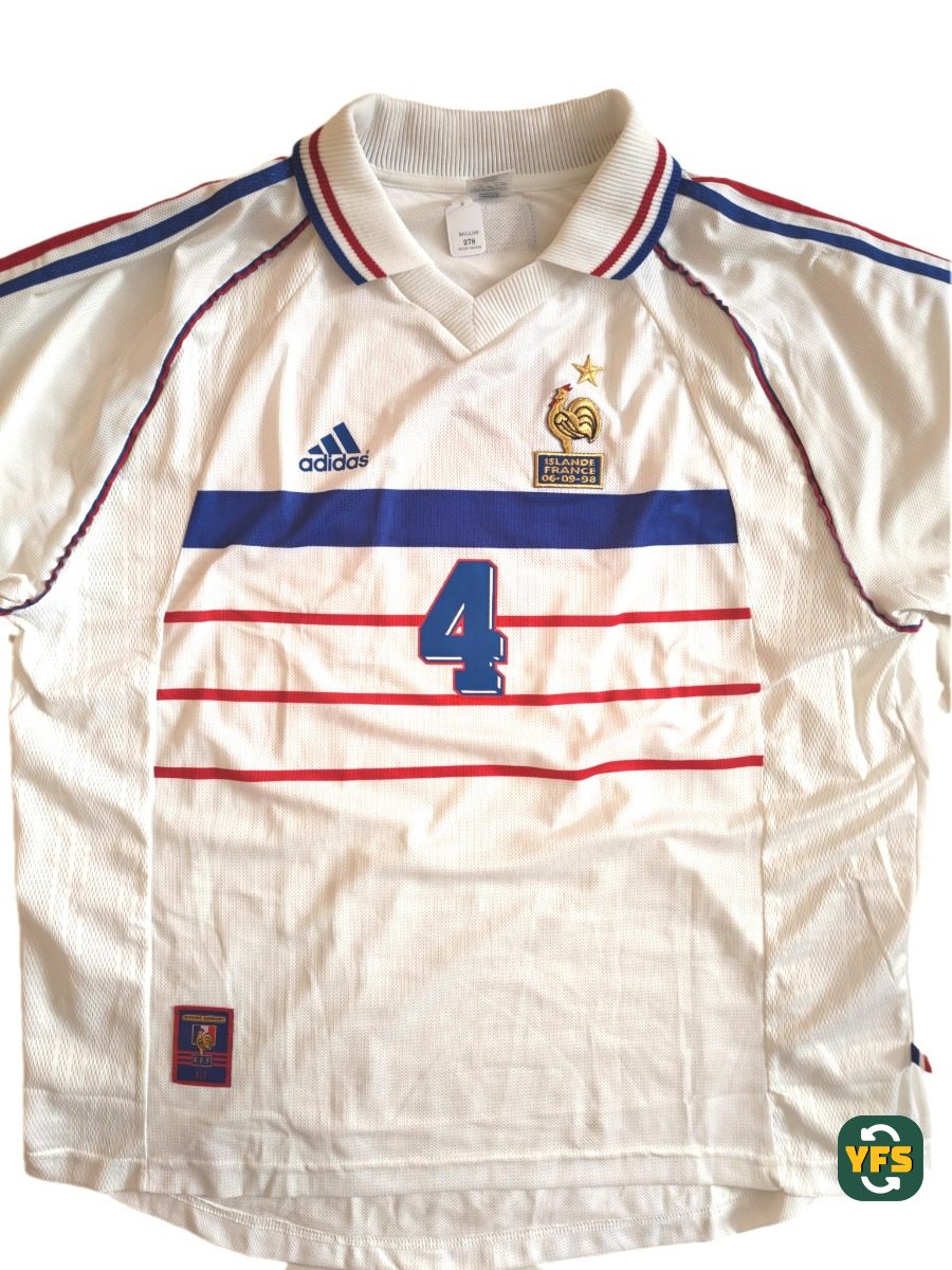 France 1998-1999 Away Issued Adidas Lilian Thuram - YourFootballShirt - Photo 1