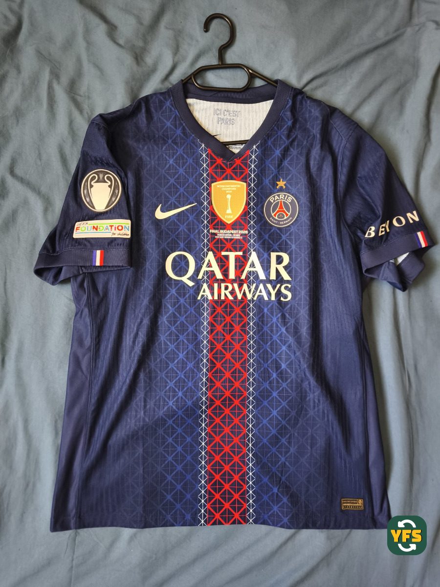 PSG 2025-2026 Home Pro Version Nike KVARATSKHELIA - YourFootballShirt - Photo 1
