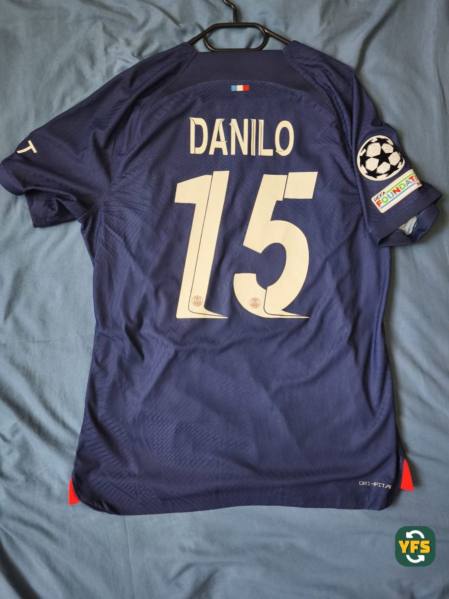 PSG 2023-2024 Home Issued Nike Danilo - YourFootballShirt - Photo 1
