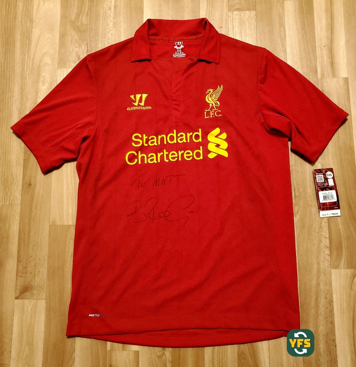 Liverpool 2012-2013 Home Store Version Warrior - YourFootballShirt - Photo 1