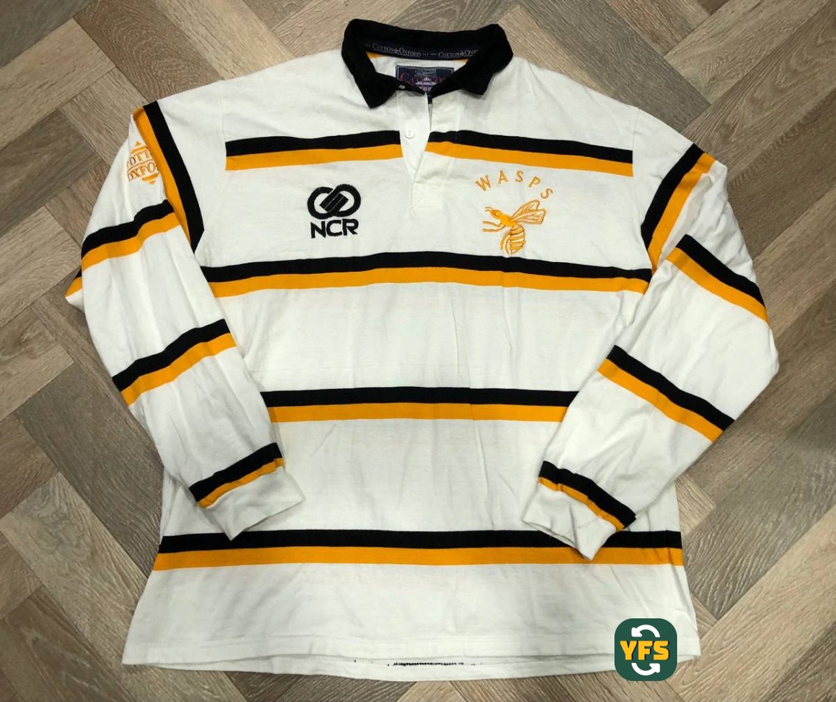 London Wasps 1996-1997 Away Store Version Cotton oxford - YourFootballShirt - Photo 1