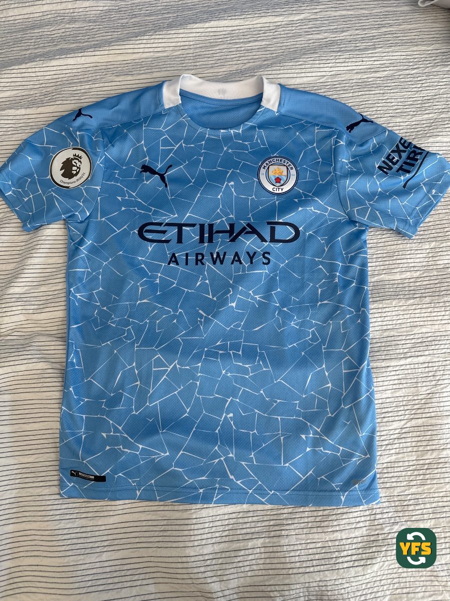 Manchester City 2020-2021 Home Store Version Puma Aguero - YourFootballShirt - Photo 1