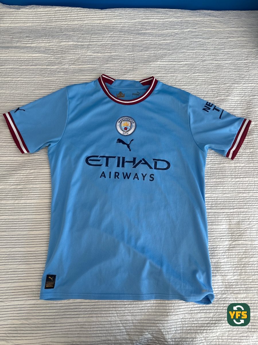 Manchester City 2022-2023 Home Store Version Puma De Bruyne - YourFootballShirt - Photo 1