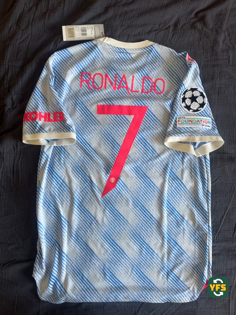 Manchester United 2021-2022 Away Pro Version Nike Ronaldo - YourFootballShirt - Photo 1