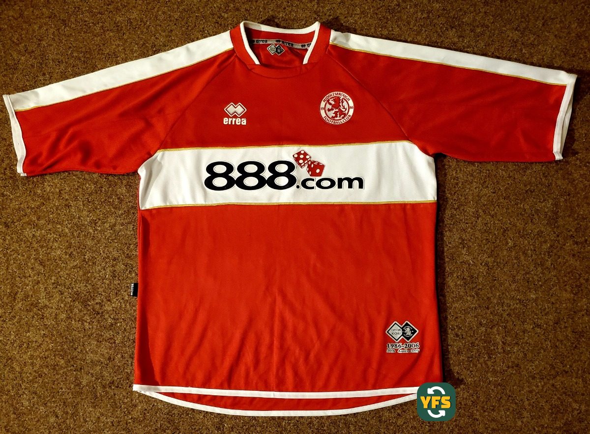Middlesbrough 2006-2007 Home Store Version Errea - YourFootballShirt - Photo 1