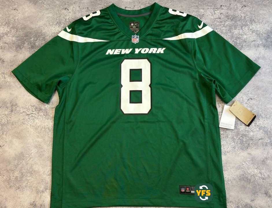New York Jets 2023-2024 Home Store Version Nike Aaron Rodgers - YourFootballShirt - Photo 1
