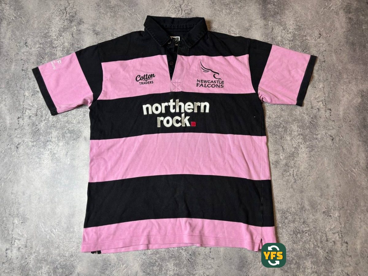 Newcastle Falcons 2008-2009 Away Store Version Cotton traders - YourFootballShirt - Photo 1