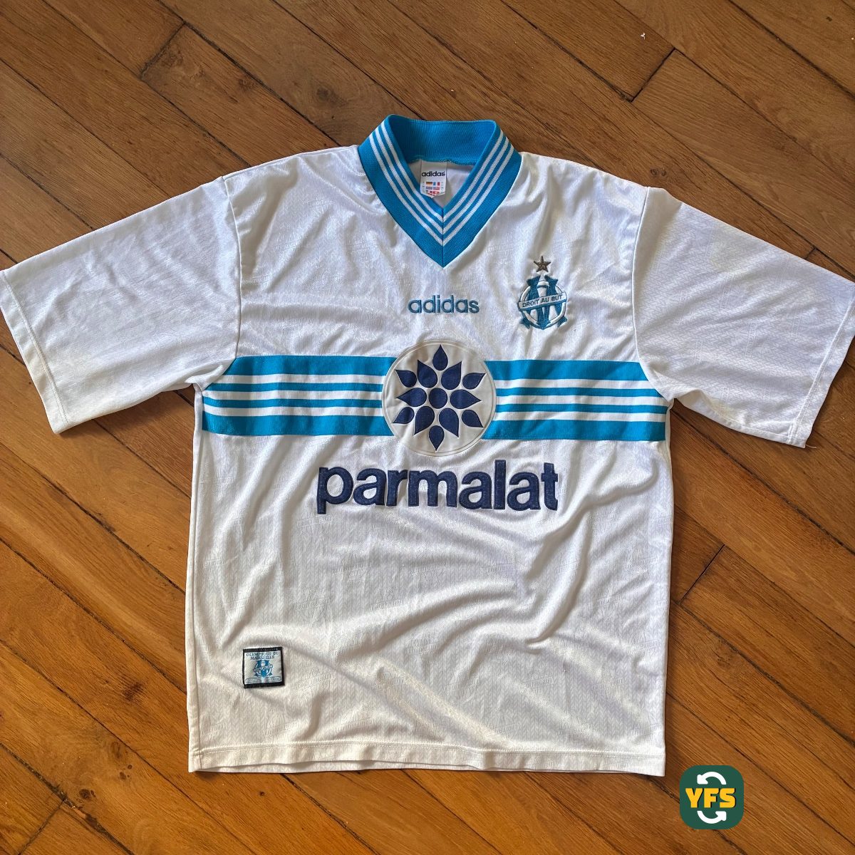 Olympique Marseille 1996-1997 Home Store Version Adidas - YourFootballShirt - Photo 1