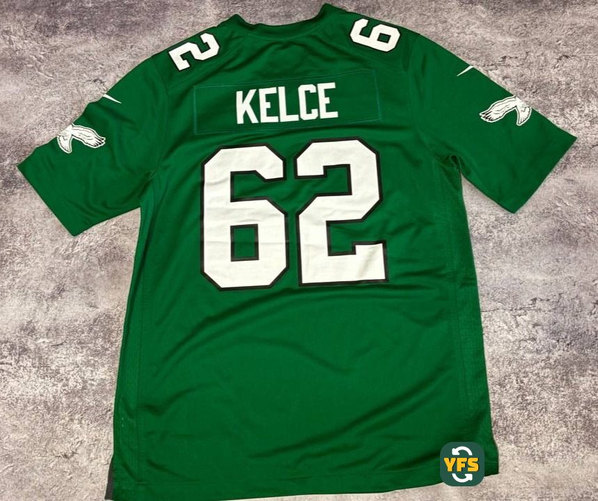 Philadelphia Eagles 2022-2023 Home Pro Version Nike Jason Kelce - YourFootballShirt - Photo 1