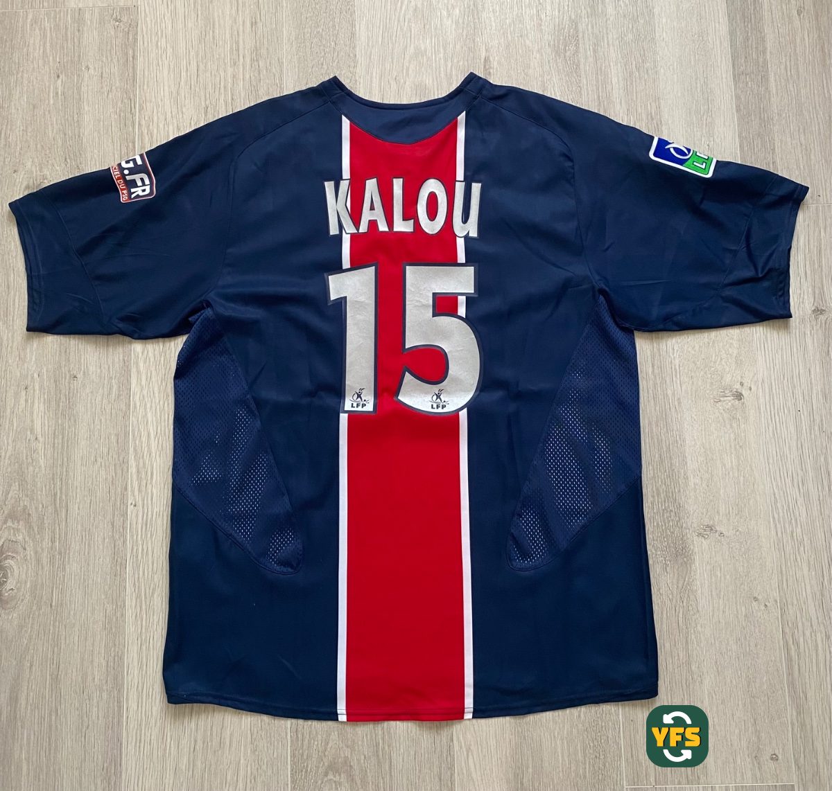 PSG 2005-2006 Home Issued Nike Kalou - YourFootballShirt - Photo 1