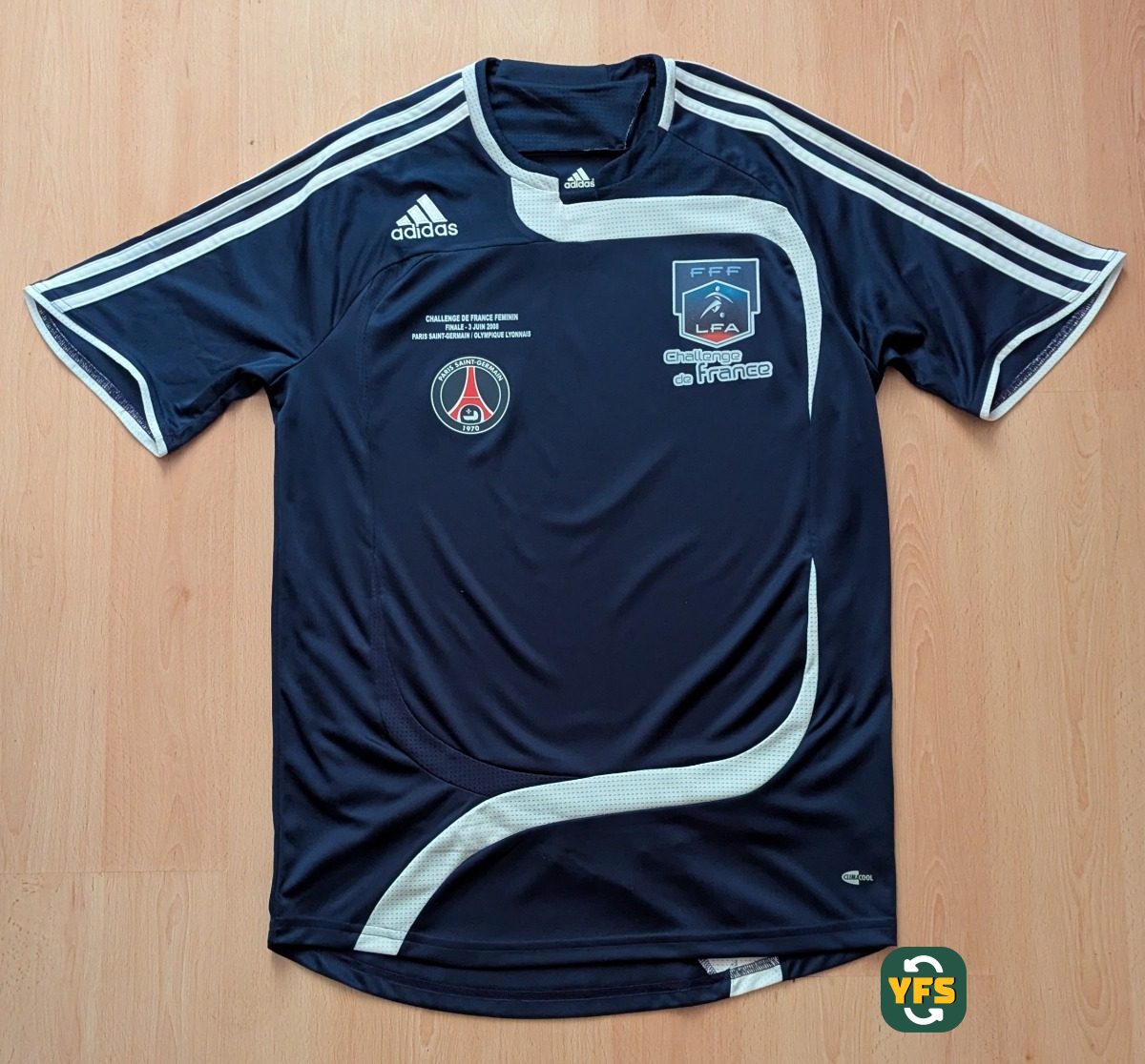 PSG 2007-2008 Special edition Match Worn Adidas - YourFootballShirt - Photo 1