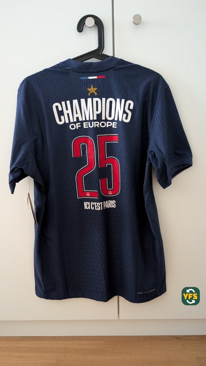 PSG 2024-2025 Home Pro Version Nike CHAMPIONS OF EUROPE - YourFootballShirt - Photo 1