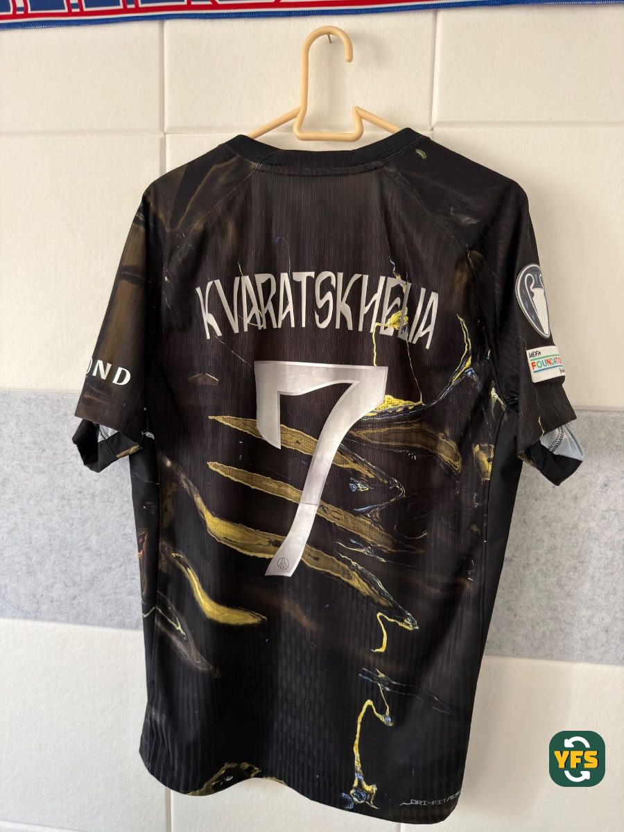 PSG 2025-2026 Fifth Pro Version Jordan KVARATSKHELIA - YourFootballShirt - Photo 1