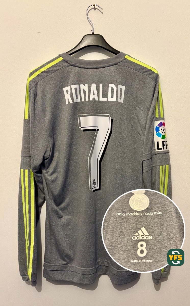 Real Madrid 2015-2016 Away Issued Adidas Cristiano Ronaldo - YourFootballShirt - Photo 1