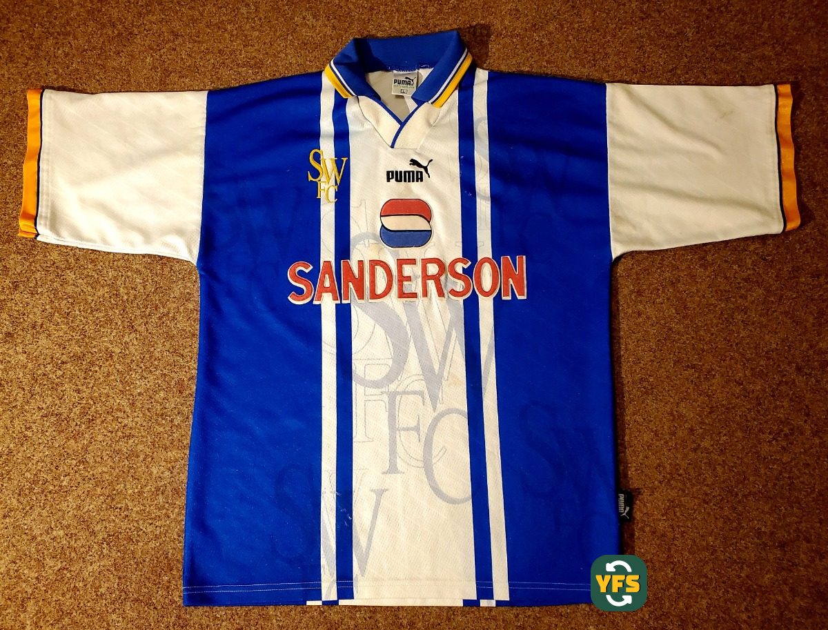 Sheffield Wednesday 1995-1996 Home Store Version Puma - YourFootballShirt - Photo 1