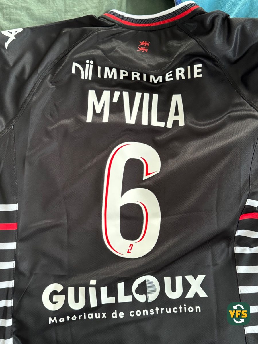 SMCaen 2024-2025 Away Kappa Yann M’Vila - YourFootballShirt