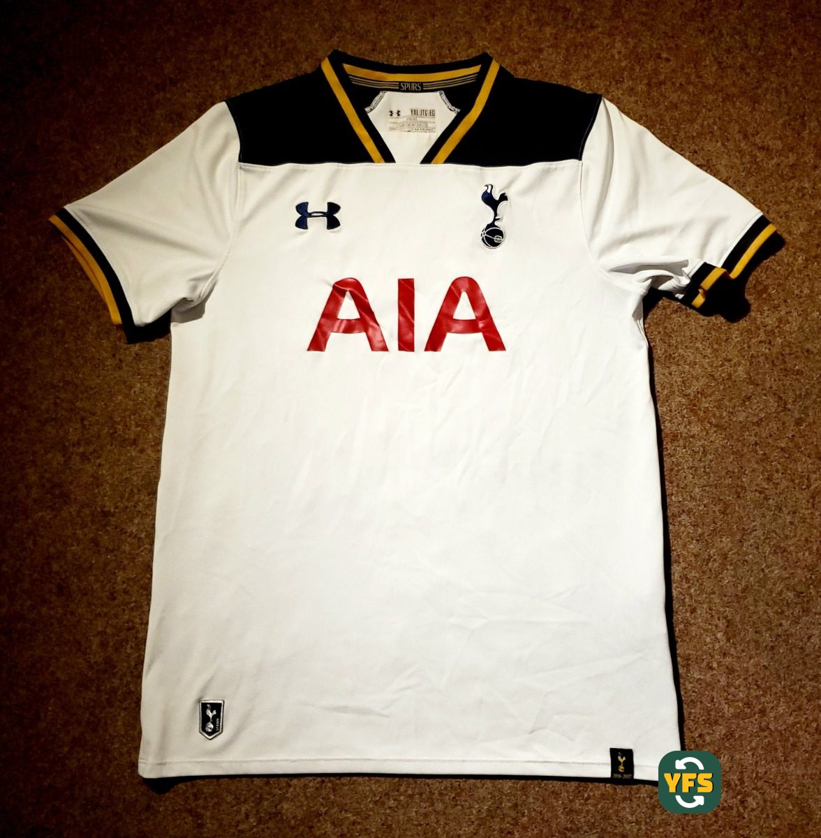 Tottenham Hotspurs 2016-2017 Home Store Version Under Armour - YourFootballShirt - Photo 1